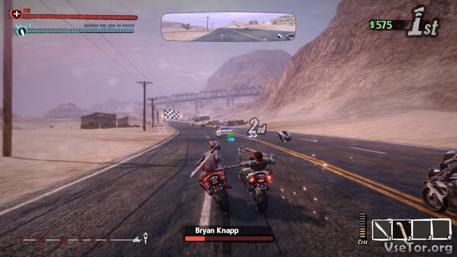 Road redemption как играть на двоих на одном компьютере